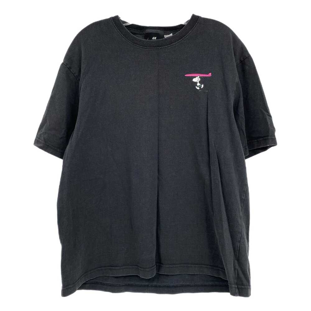 H&M Black Snoopy Beach Beagle Graphic Tee | Men’s Size M
